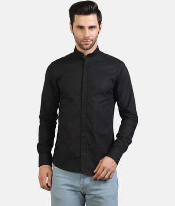 Life Roads - Black Cotton Slim Fit Men's Casual Shirt ( Pack of 1 )