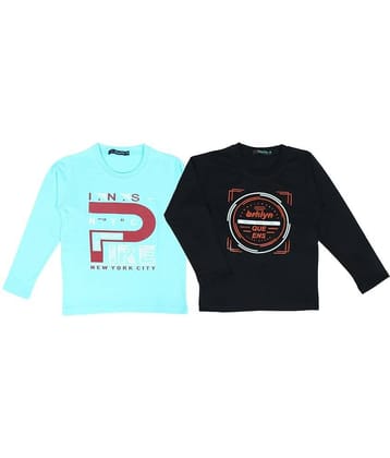 NEUVIN Pack of 2 Baby Boys Cotton T Shirts ( Multi )