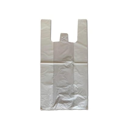 Enviclean Sustainable Carry Bag (500kg) | Flexo Printed White Plastic | Commercial Use