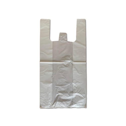Enviclean Sustainable Carry Bag (500kg) | Flexo Printed White Plastic | Commercial Use