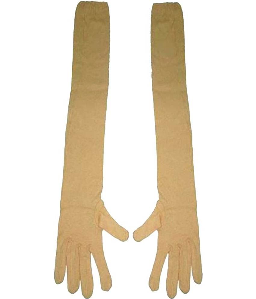Tahiro Beige Cotton Sun Rays Protecting Gloves - Pack Of 1