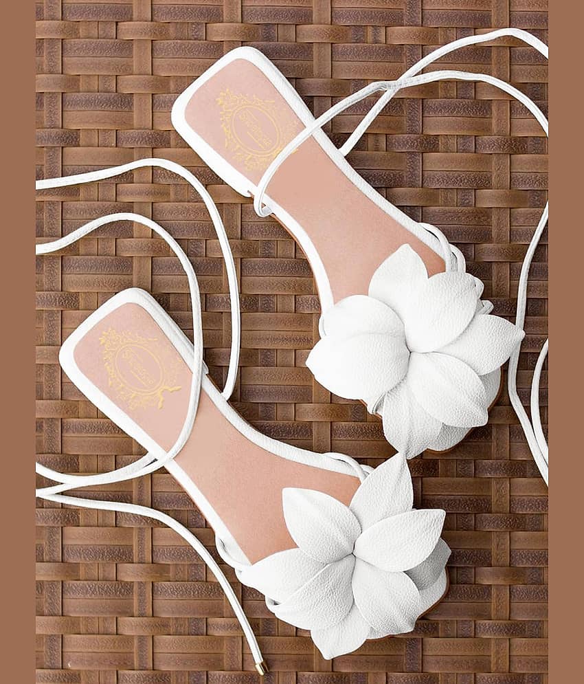 Shoetopia - White Women's Flats
