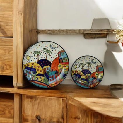 Lisbon Whimsy Wall Plate (Set of 2)