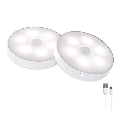Motion Sensor Light for Home with USB Charging (2 pcs Pack)
