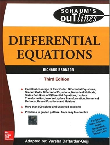 Schaum's ouTlines Differential Equations 3/ed
