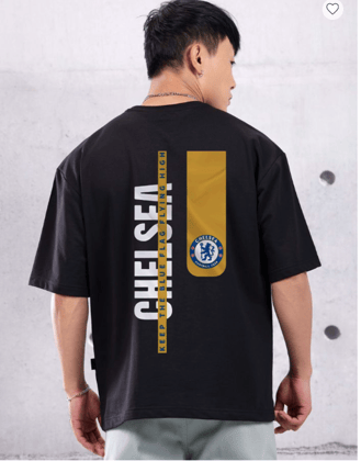 CHELSEA BLACK OVERSIZED T-SHIRT
