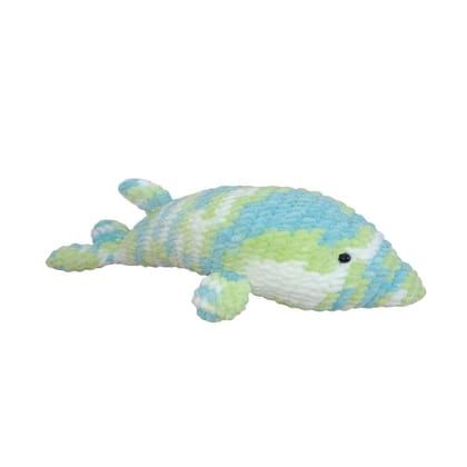 Chenille Dolphin Crochet Toy