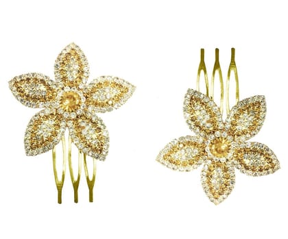 Golden Hair Clip, Pin, Comb, Jooda Pin for Girls & Women