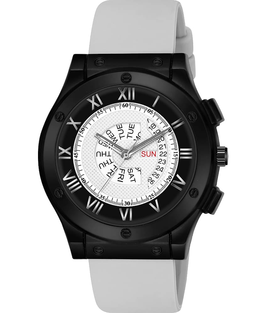 Lorenz Light Grey Silicon Analog Men's Watch