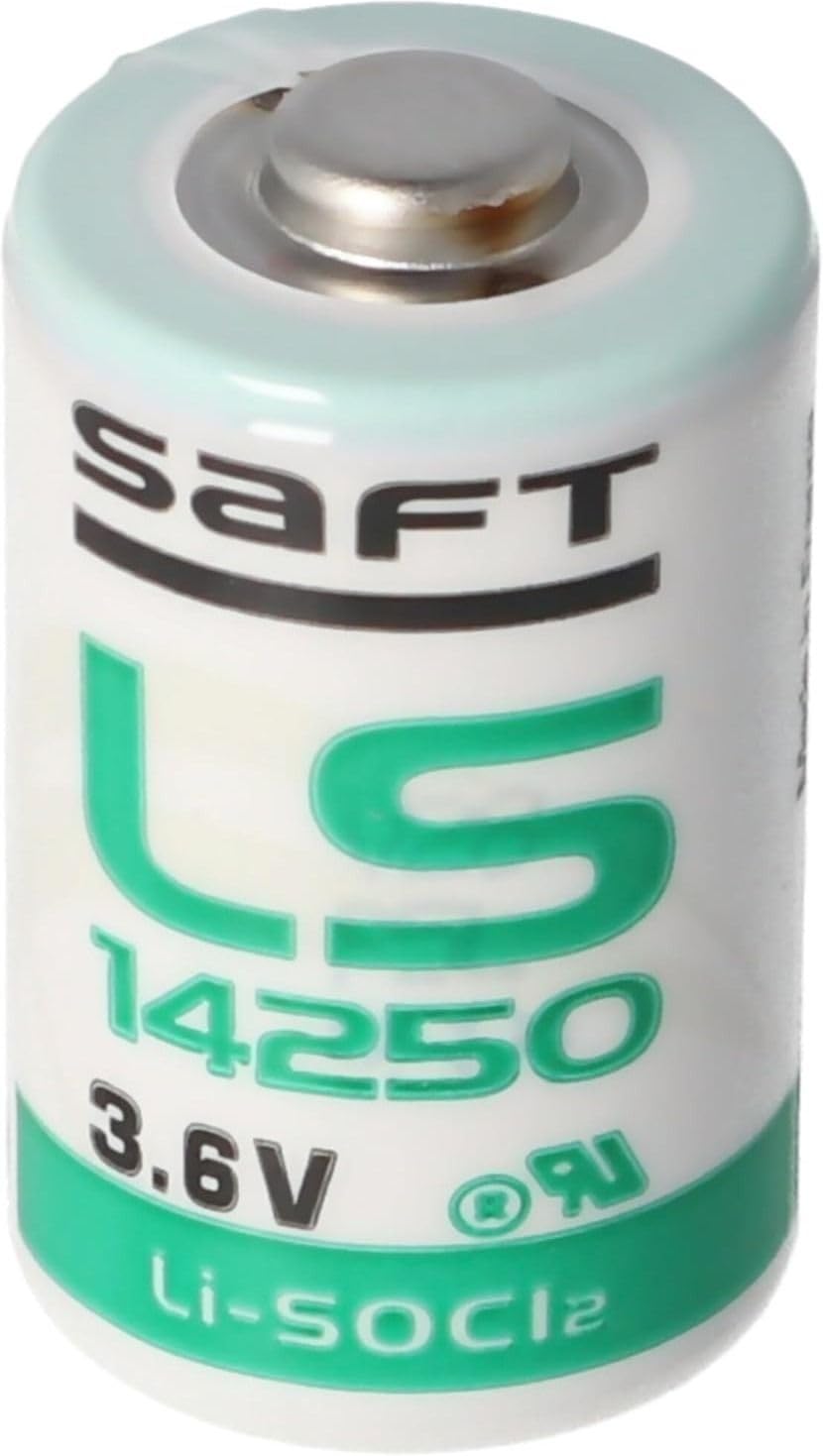 NOVEL SAFT LS14250 3.6V Lithium Battery 1/2AA Size LiSOCl2 | Suitable for Utility Meters, Industrial Equipment, Security Systems and Electronic Instruments
