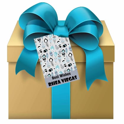 Gift tags / Gift Stickers -  Feather Motif-Lots Of Love / Flat Cards - No Ribbons / Set of 10