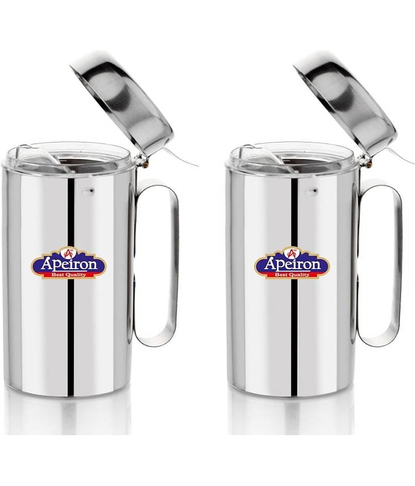 APEIRON Steel Oil Container/Dispenser Set of 2 750 mL