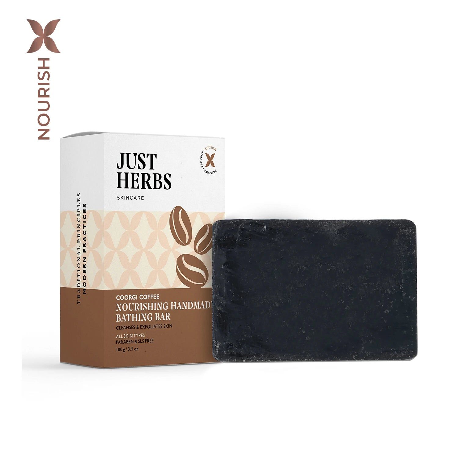 Coorgi Coffee Nourishing Handmade Bathing Bar Coorgi Coffee Nourishing Handmade Bathing Bar - Set of 1