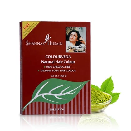 Shahnaz Husain Colourveda Natural Hair Colour 100Gm Burgundy