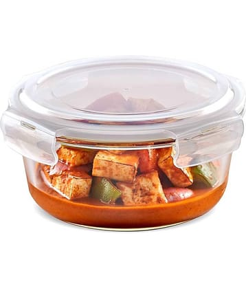 Oliveware food containor Glass Transparent Food Container ( Set of 1 )