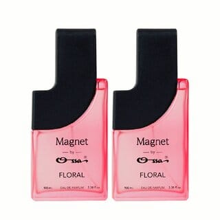 Ossa Magnet Floral Unisex Eau De Parfum Long Lasting Fragrance Premium Perfume For Men And Women (Pack of 2)