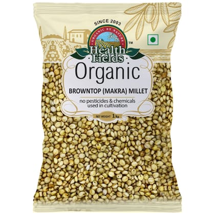 Health fields Organic Browntop (Makra) Millet 1Kg Health fields Organic Browntop (Makra) Millet 1Kg