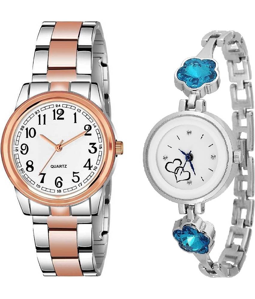 DECLASSE - Multicolor Metal Analog Couple's Watch