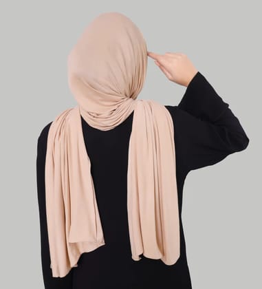 Premium Jersey Hijab - Powder Nude