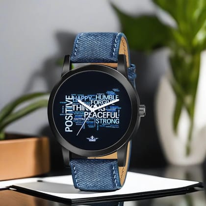 LOREM Multicolor Be Positve Analog Watch for Men LR60-UF