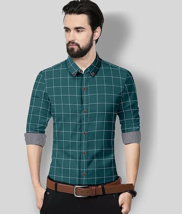 P&V CREATIONS - Beige Cotton Blend Regular Fit Men's Casual Shirt (Pack of 1)