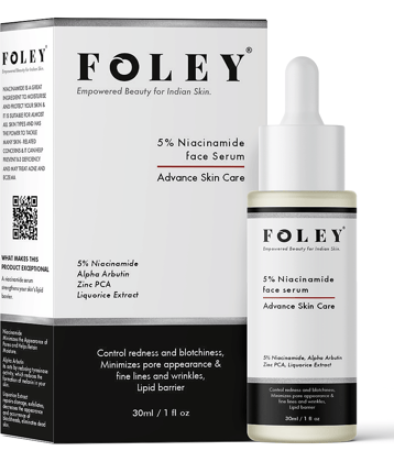 FOLEY 5% Niacinamide Face Serum with Alpha Arbutin for Acne Marks , Control Redness , 30 ml