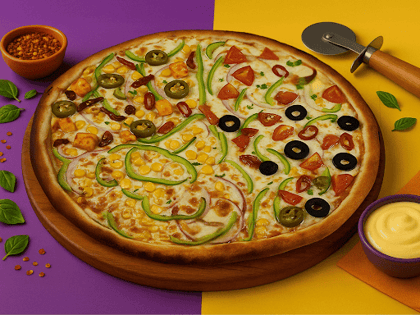 Crusto's 4in1 Veg Cheesburst Pizza