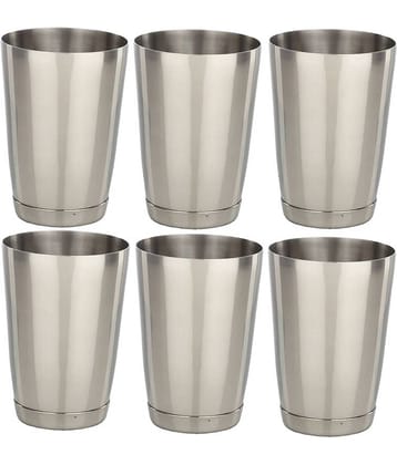 Dynore Stainless Steel mocktail / lassi glasses - Set of 6 - Medium