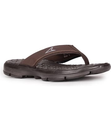 Power Brown Men's Thong Flip Flop