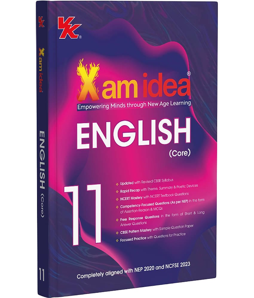 Xam idea Class 11 English Core (2025–26) | Latest CBSE Syllabus| NEP 2020 & NCFSE 2023 Aligned | With Competency-Focused & Free Response Qs | Self-Assessment Tests