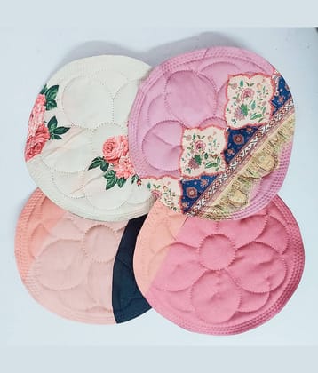 4 Pieces Roti Cover/Chapati Cover/Roti Rumals (Multicolour)