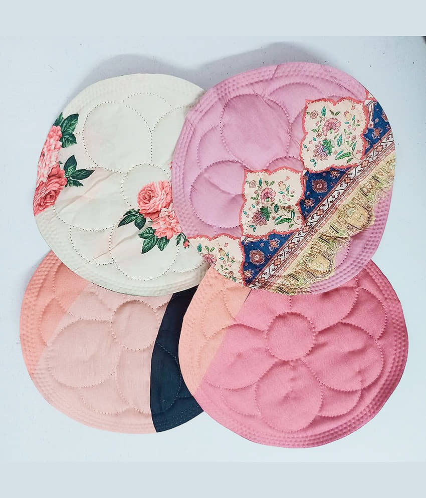 4 Pieces Roti Cover/Chapati Cover/Roti Rumals (Multicolour)