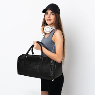 Gene Bags MN-0353 Leatherite Gym Bag / Duffle  Travelling Bag with Shoe Compartment