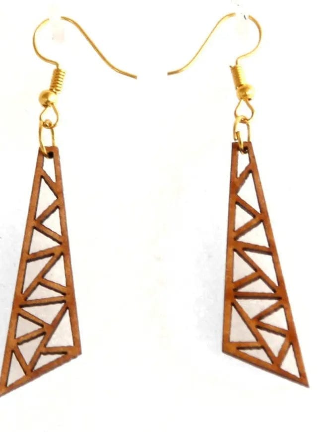 Nature-Inspired Wooden Earrings - Eco-Friendly Fashion