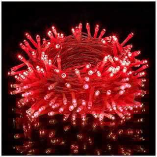 DAYBETTER Red 15M Decorative Ladi, Rice, String Led Light Pixel ( Pack of 1 )