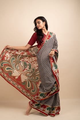 Multicolor Sea Saree