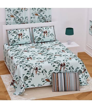 Uniqchoice Cotton King Bedsheet ( Blue )