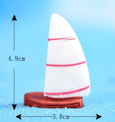 Boat- white and red