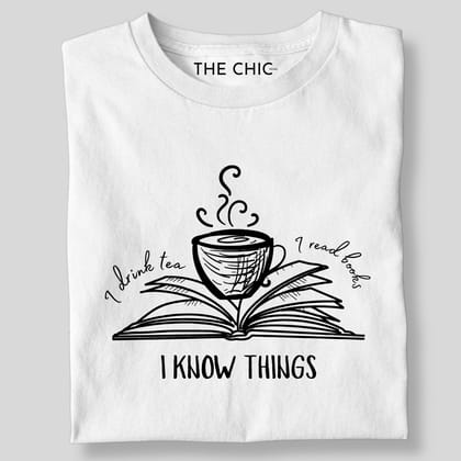 I KNOW THINGS..-White / S
