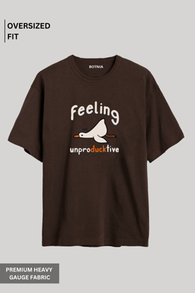Feeling Unproducktive- Oversized T-shirt-XS