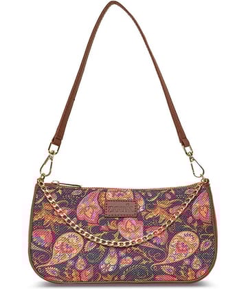 Zouk Handheld Bag Jute Set of 1 ( Pink )