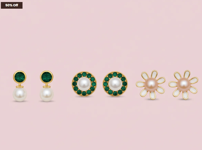 PEARL EARRING COMBO 1