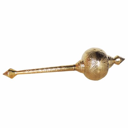 Brass Hanuman Mace, Gada No. 9 – Premium Quality Hanuman Gada, Length : 36 Inch (ZMAS531 I)