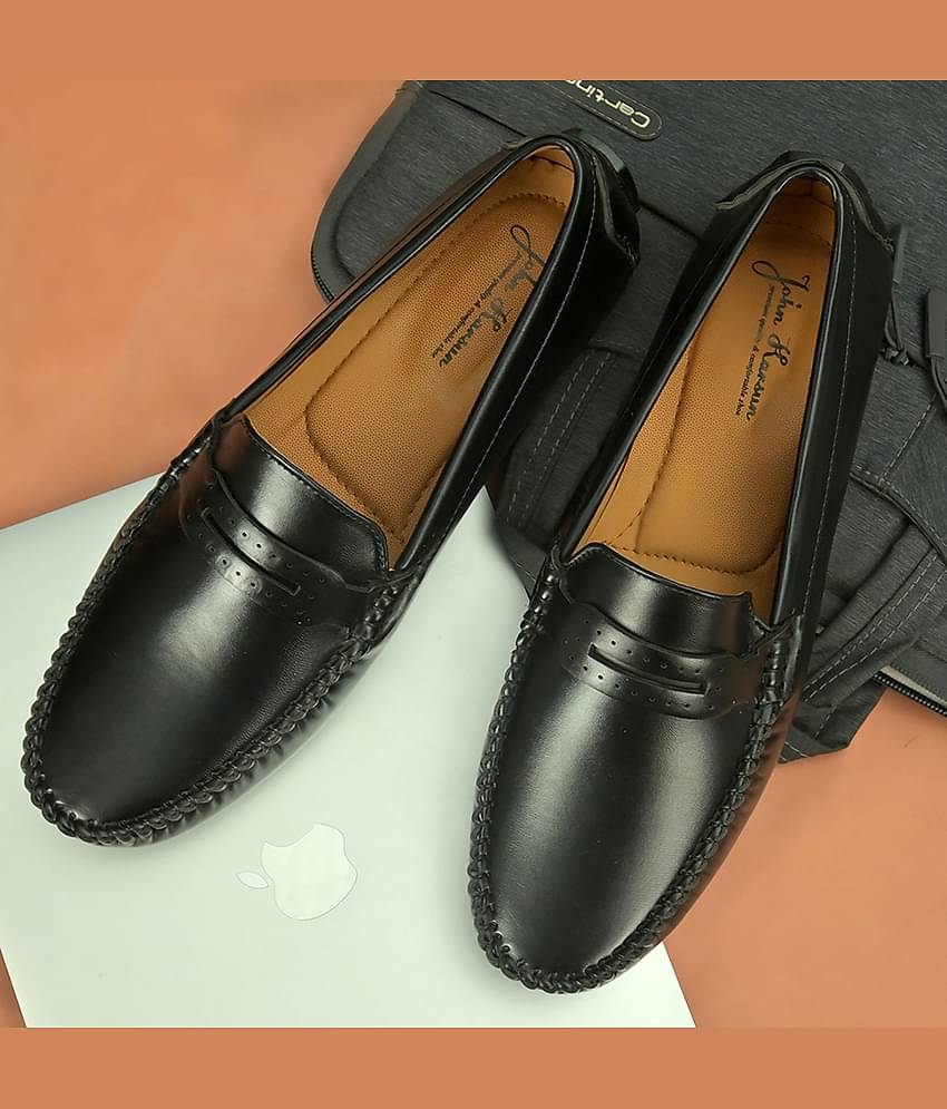 John Karsun Black Loafers
