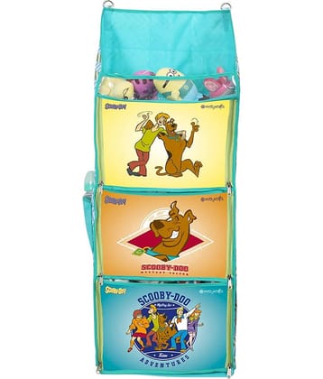 Scooby Doo Fun Rack, Folding Wall Hanging Shelves, Blue Yellow