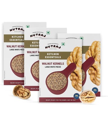 Nutraj Broken Walnut Kernels 800gm (200g X 4) | Akhort Giri 800g