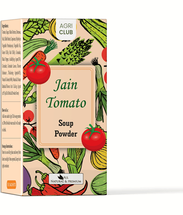 Agri Club Jain Tomato Soup Powder Instant Mix 15 pouch