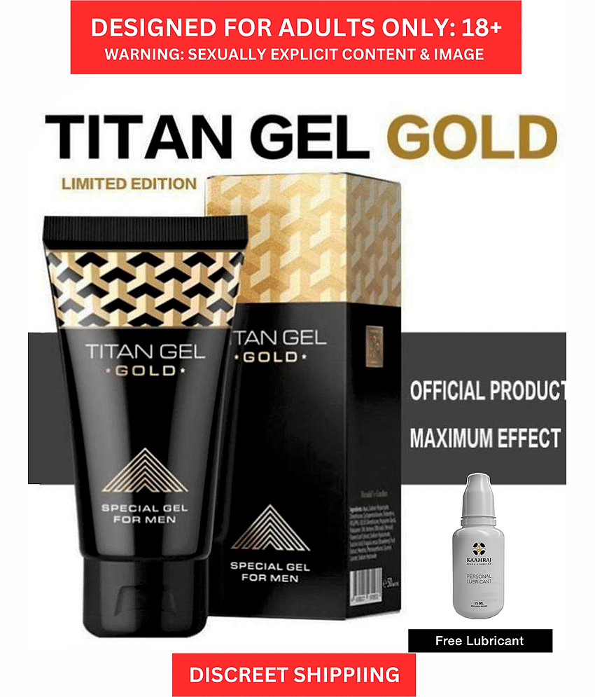 Titan Penis Enlargement Gel Gold- Russian Natural Safe and Secure Sex Formula Gel