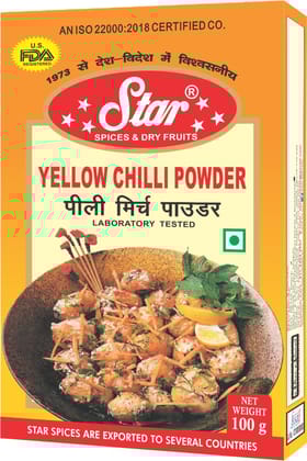 Star Spices Yellow Chilli Powder, 500 gm