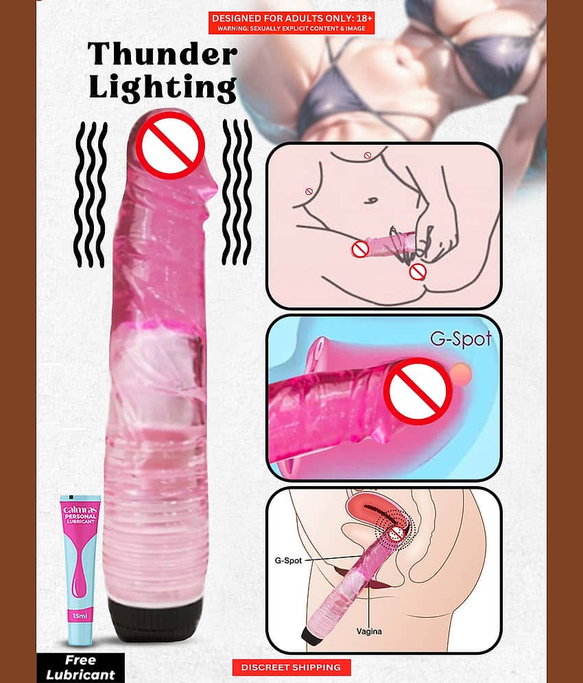 7 inch Vibrator Dildo G- Spot Vagina Stimulation For Women, Huge Realistic Realistic Vibrating Dildo Silicone Sex Toys for Girls with Free Lube - Naughty Nights